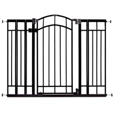 Ingenuity Multi-Use Extra Tall Walk-Thru Baby Gate, 28.5-48" Openings, Black Met