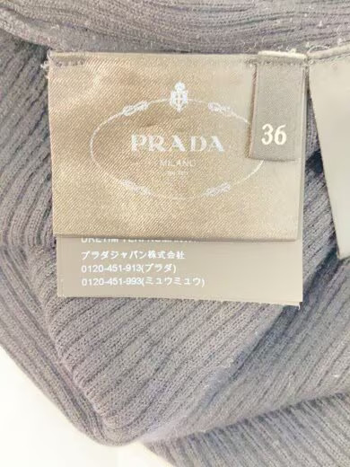 PRADA/Knit sweater (thin)/Size 36/Wool/Black/DNA945 S221 11CI thumbnail 4