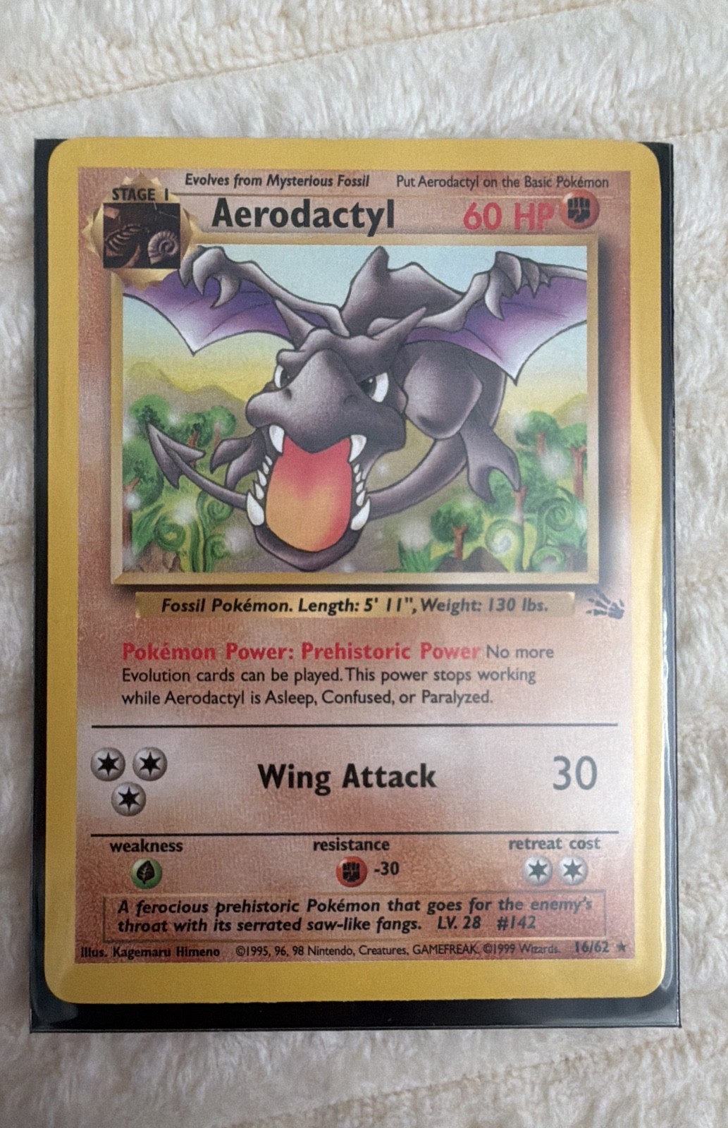 Aerodactyl 16/62 Fossil Regular