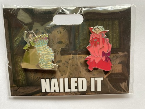 Sleeping Beauty Merryweather and Fauna Nailed It Pin Set