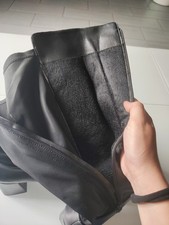 Botte cuissarde cuir, très bon état, noir, taille 41 