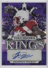 2022 Leaf Metal Draft Purple Crystals 11/15 Zonovan Knight #TK-ZK1 Auto 0u66
