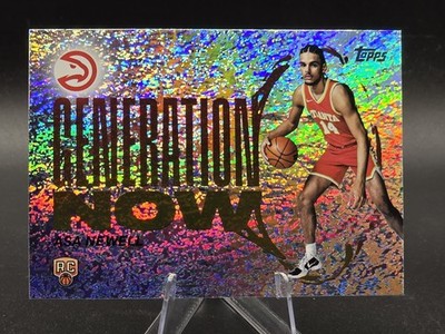 ASA NEWELL RC 2025-26 Topps Basketball Generation Now Glitter Foil Hawks Rookie
