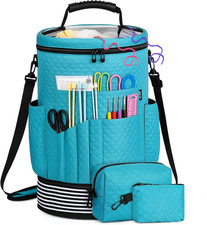 Crochet Yarn Knitting Bag 3PCS Expandable Large Yarn Storage Organizer Bag