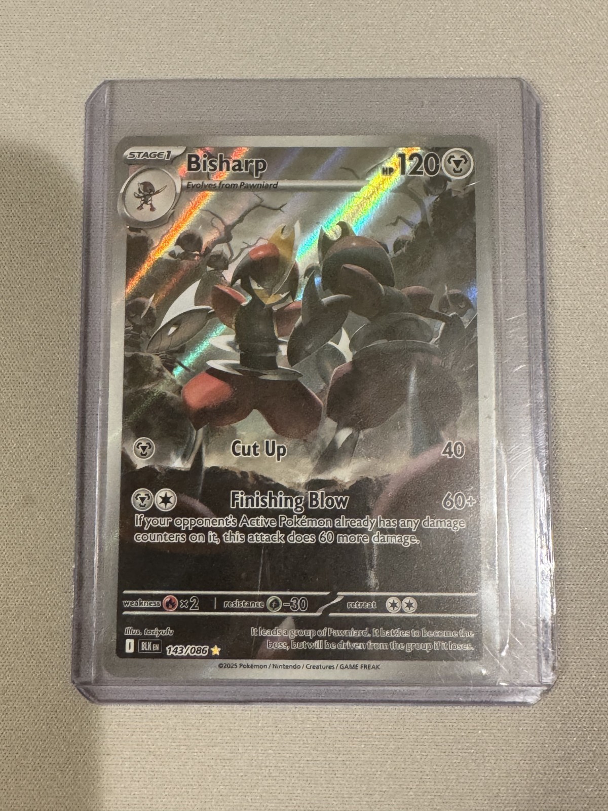 Bisharp - Illustration Rare SV: Black Bolt 143/086 NM