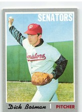 1970 Topps #175 Dick Bosman - Washington Senators NM-MT OR BETTER