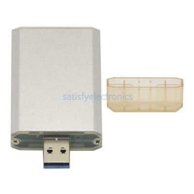 USB 3.0 To mSATA SSD Mini PCIE External Converter Data Adapter Hard Disk Case W