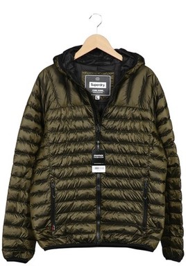 Superdry Jacke Herren Anorak Jacket Kurzmantel Gr. L Daunen Grün #qy07jha