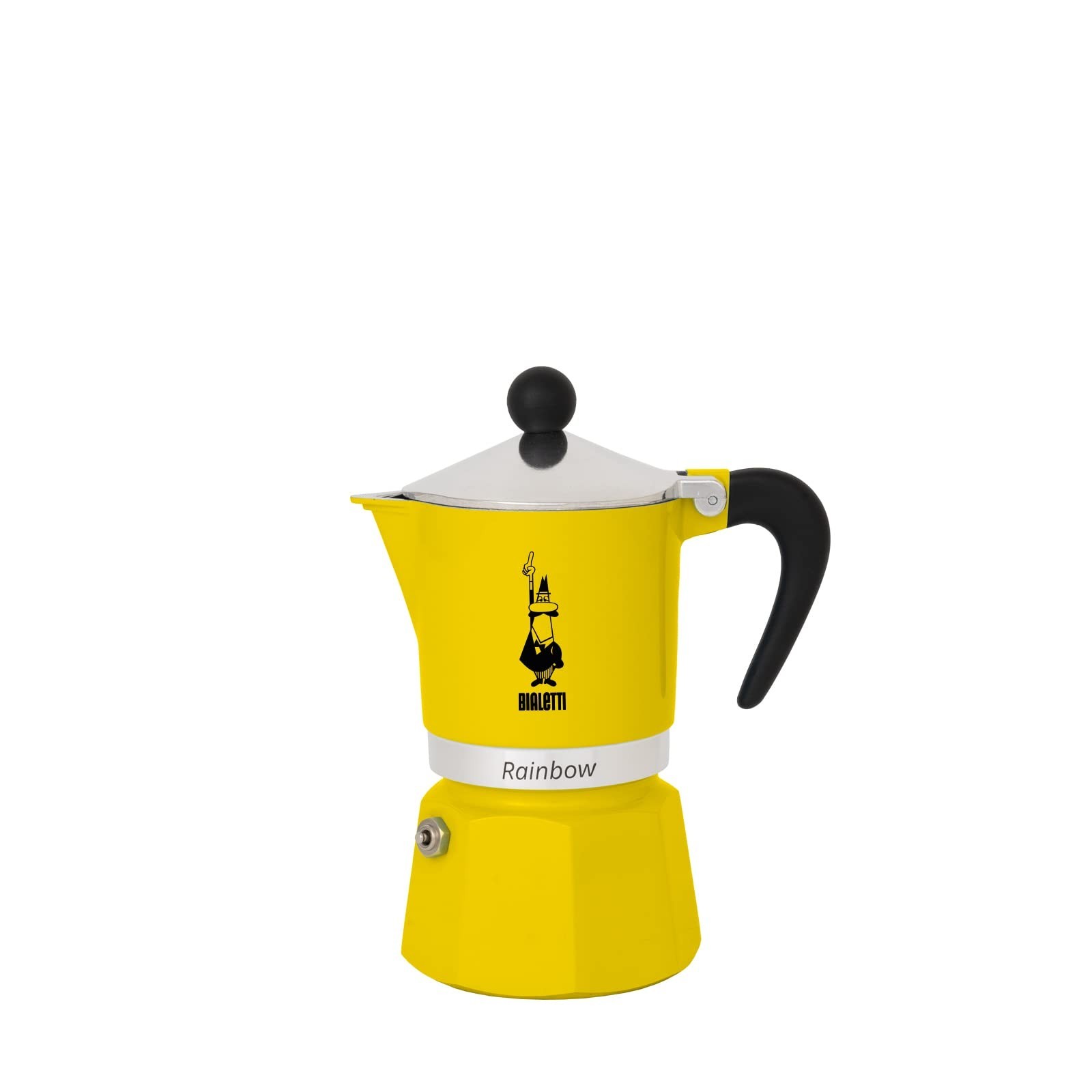 Bialetti 4982 Rainbow Espresso Maker, Yellow,3 pints 3 Cups