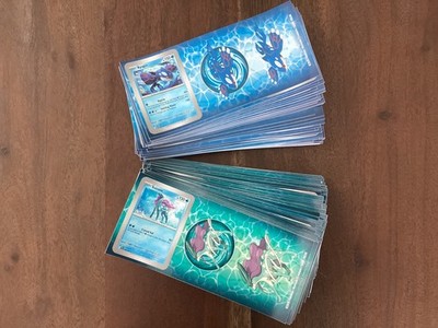 120 Pokemon Knock Out Collection - Suicune & Kyogre STICKER Sheets