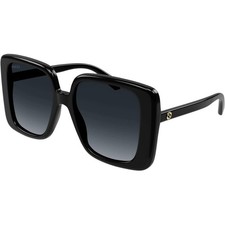 Gucci Women's Sunglasses Black Acetate Oversized Full Rim Frame GG1314S 001