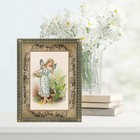 Angel With Lily Of The Valley Cotton Fabric Block Panel Sewing Applique — photo 2