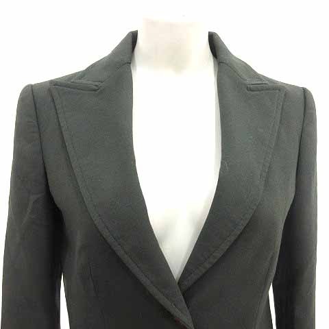 ZARA BASIC Tailored Jacket Fully Lined S Dark Gre… - image 2
