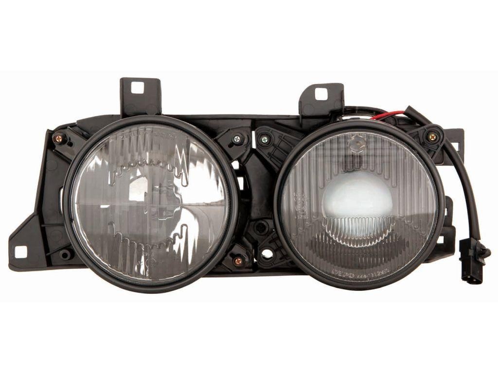 ABAKUS Main Headlight 444-1114R-LD-E2 For BMW Right Side Halogen H1 W5W Black