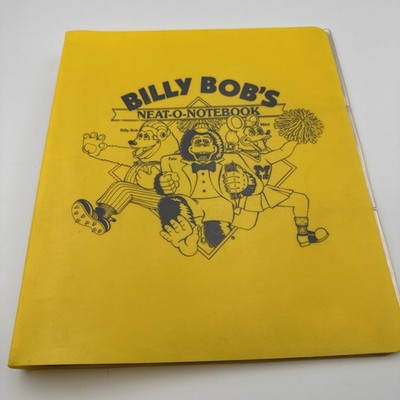 Billy Bob's Neat-O-Notizbuch Showbiz Pizza Place Fatz, Mitzi - nur Ordner selten!!