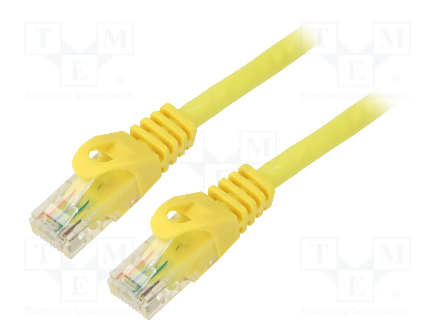 Patchkabel Patchcord U/UTP Kat.6 0,25m gelb PCU6-10CC-0025-Y - Bild 2