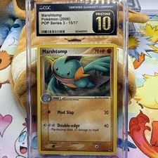 CGC Pristine 10 - 2006 Pokemon, POP Series 3, Marshtomp, 15/17 on eBay