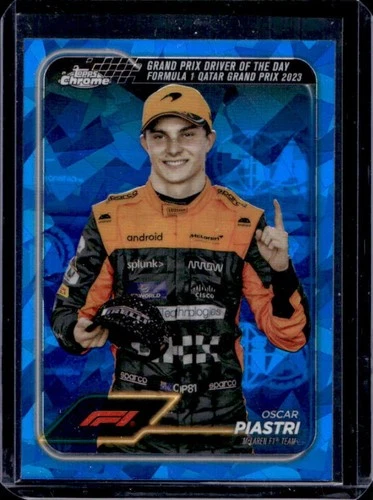 2024 Topps Chrome Sapphire F1 Formula 1 Oscar Piastri Refractor #175