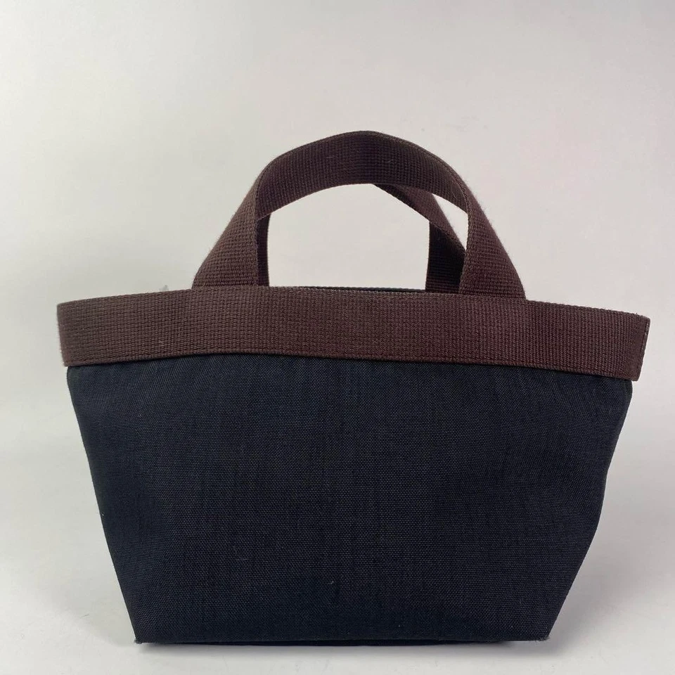 Bolso de Mano Herve Chapelier 701C Cordura Barco Nylon y Algodón en Negro, Usado Foto 3 de 4