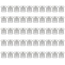 LUORNG 50pcs Nursing Clips Buckles 1/2" White Maternity Breastfeeding Bras...