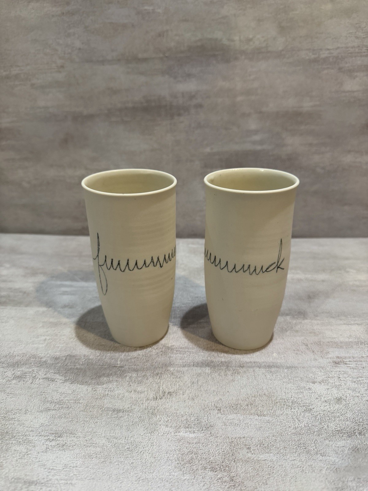 Dustin Yager Ceramics And Theory 2 Fuuuuck Pottery Cups