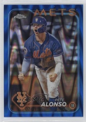 2024 Topps Chrome Blue RayWave Refractor 24/150 Pete Alonso #269 1f5j
