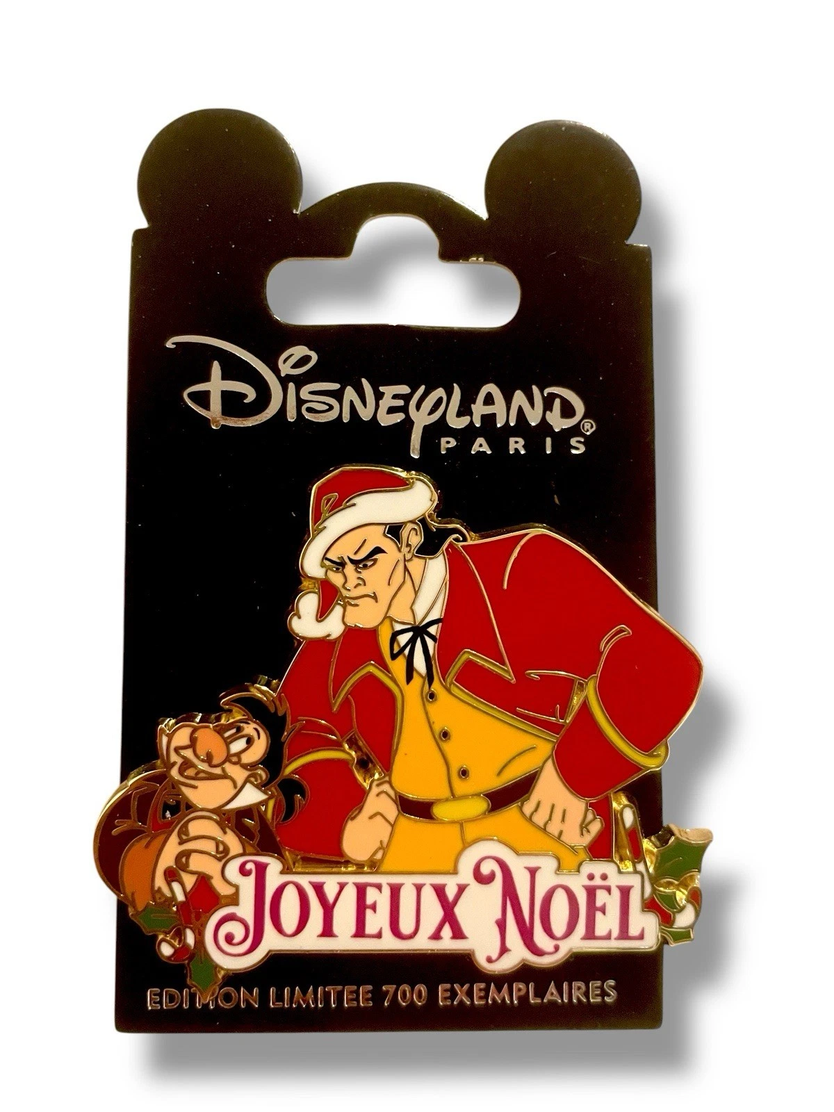 Pin Disneyland Paris Gaston Beauty And The Beast Limited Merry Christmas