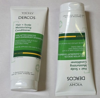 Lot of 2 Dercos Moisturizing Conditioner 6.7oz Glycerin Niacinamide Hyaluronic