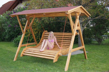 Hollywoodschaukel Gartenschaukel Lounge Gartenlounge Premium Fichtenholz