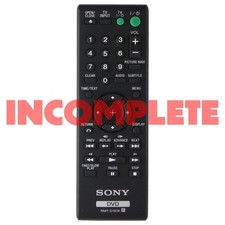 INCOMPLETE Sony Remote Control RMT-D197A for Select Sony DVD Players - Black