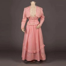 1890s Day Wedding Dress Victorian Edwardian Duchess Afternoon Walking Costume