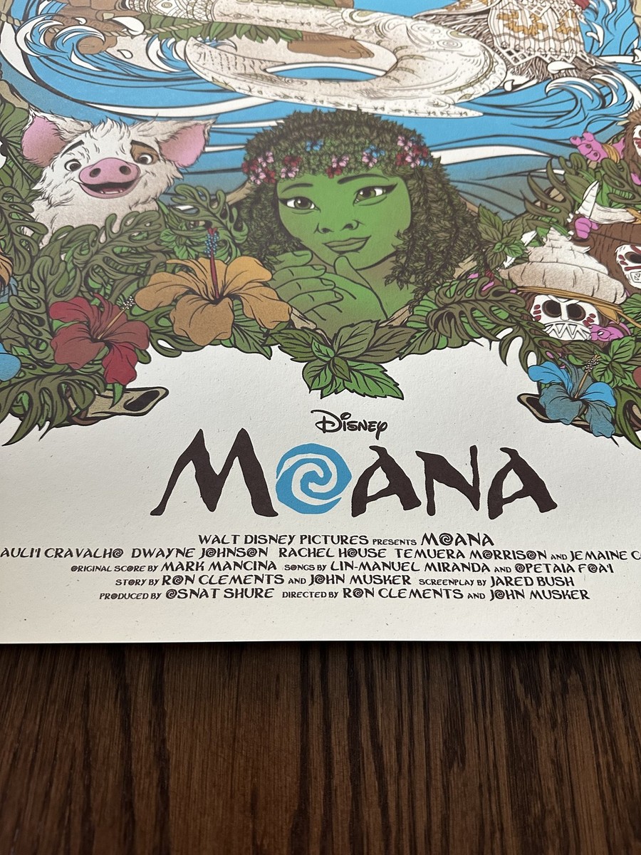 Disney's Moana Mondo 24x36 Poster Mainger Limited Edition Screen