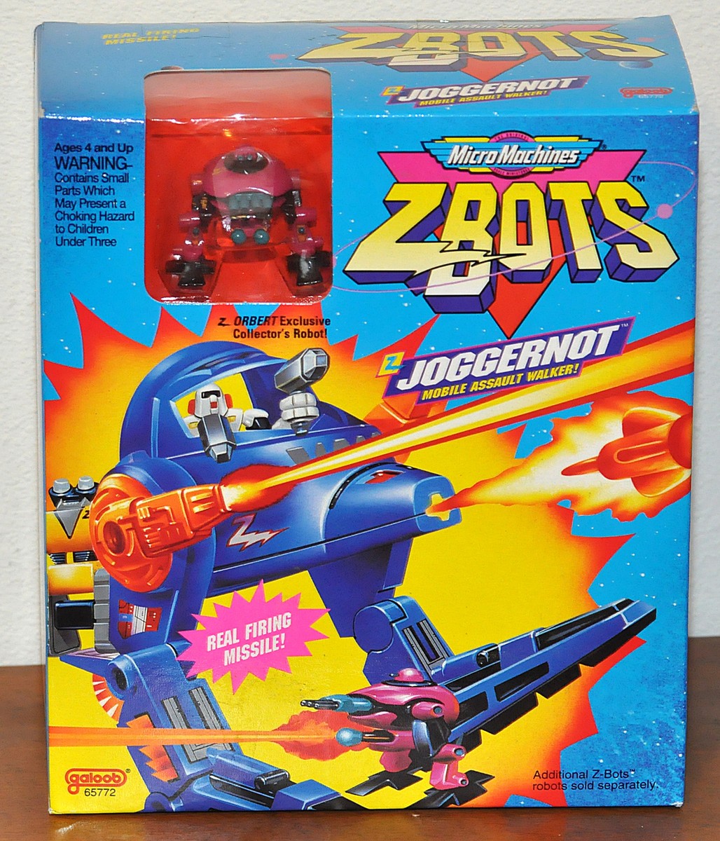 ブルホボット　BLOJOBOT　ソフビ　BLOJOMARS ATTACK Micro Machines ZBots Joggernot Mobile Assault Walker with