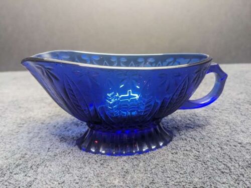 Barco de Colección Avon Royal Sapphire Cristal Azul Cobalto 7" de Grabado (sin Placa Interior) - Imagen 2 de 7