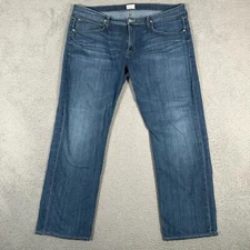 Hudson Jeans Mens 40x29 Byron 5 Pocket Straight Leg Dark Wash Denim Stretch