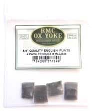 Quality English (4) Flints  5/8" Width - Hot Spark -Fits Smaller Flintlocks