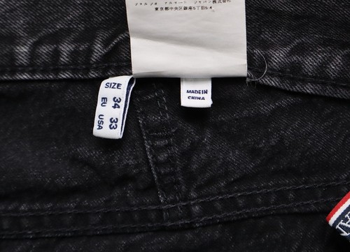 ARMANI JEANS Jeans Men's W33 Regular Fit Pockets Zip Fly Logo Black - Picture 6 of 7