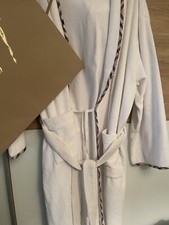 Burberry Vintage Dressing Gown New Without Tag+ Bag Nova Check Lines Unisex M L