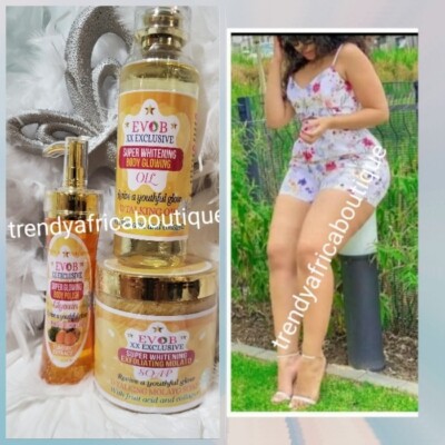 3pc set Evob XX-Exclusive talking Glycerine, molato soap and body oil sale