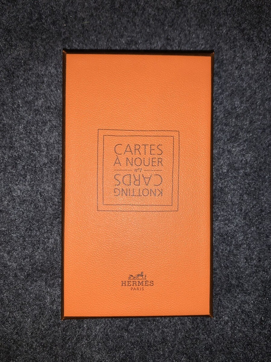 Hermes KNOTTING CARDS Gift boxed with Ribbon