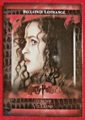 HARRY POTTER HEROES AND VILLAINS Card #27 BELLATRIX LESTRANGE