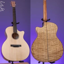 Martin Custom Shop GP-28 Style Quilted Tamo Ash Back/Sides & Italian Alpine Spru
