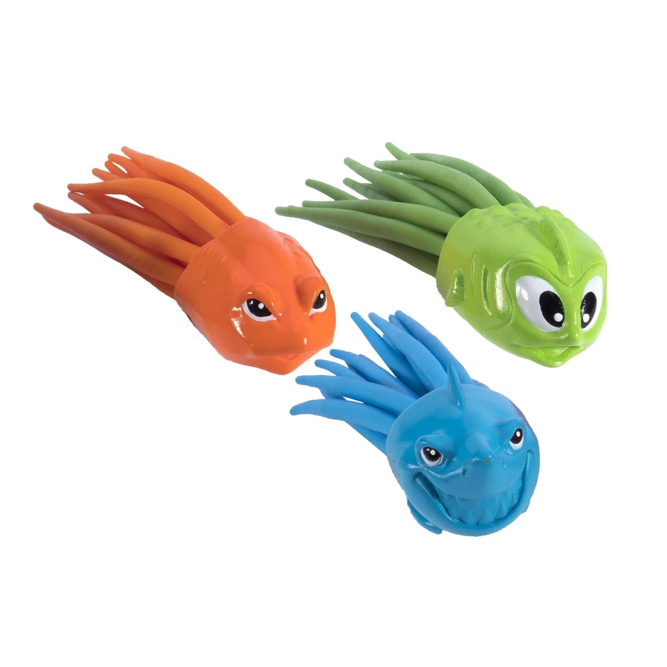 SCHILDKRÖT FUNSPORTS SwimWays Squidivers, Tauchtiere, Tauchspielzeug, Tauchzubehör für Kinder, NEU