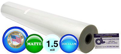 Doculam Hot Laminating Film 27'' x 500' on 1'' core 1.5 Mil ( 1 Roll ) Matte