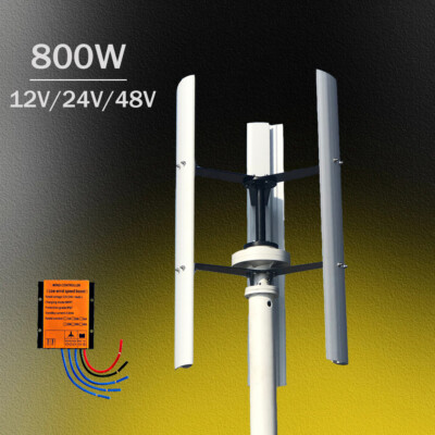 ZHOZHUT 800W / 1000W / 1200W Horizontal Wind Turbine 12V / 24V / 48V 3 Blade Small Wind Turbine Kit With MPPT Controller Free Energy Wind Power
