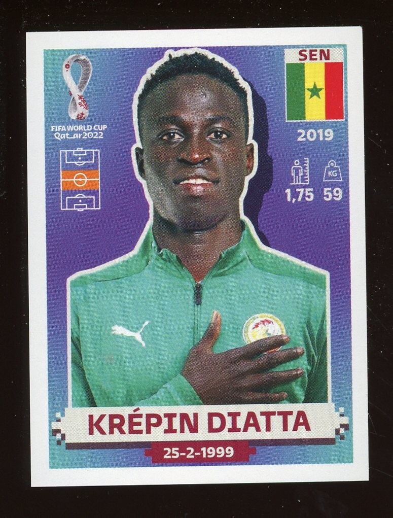 2022 Fifa World Cup Panini Sticker Qatar KREPIN DIATTA Senegal SEN11