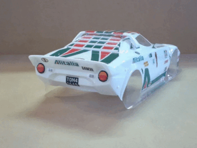Delta Plastik 0416 - Lancia Stratos 1/10 Scale 200mm RC car body