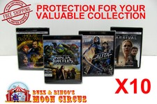10x 4K UHD WITHOUT SLIPCOVER SIZE 4K1 - CLEAR PLASTIC BOX PROTECTOR SLEEVE