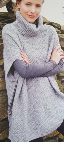 KNITTING PATTERN LADIES ROLL NECK 