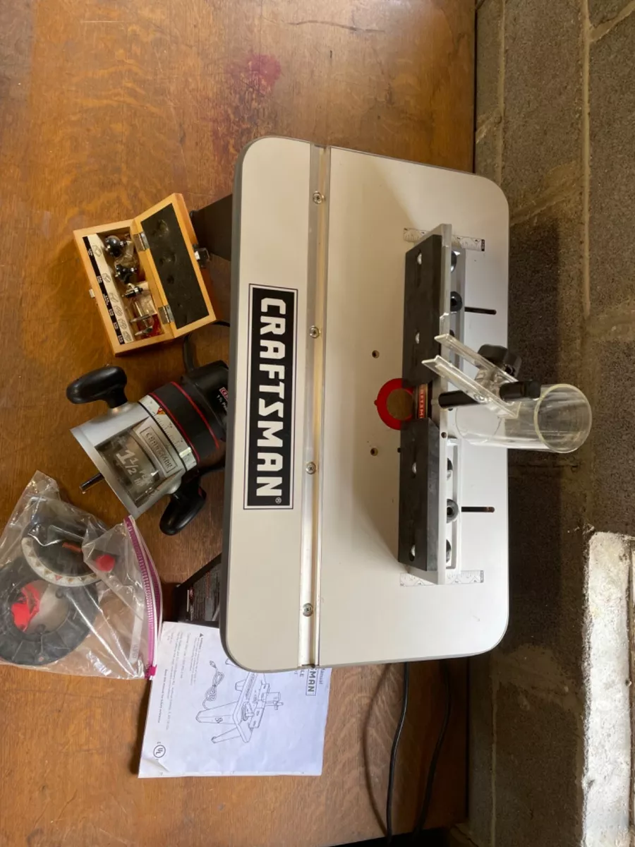 Craftsman 2 hp router with table deals